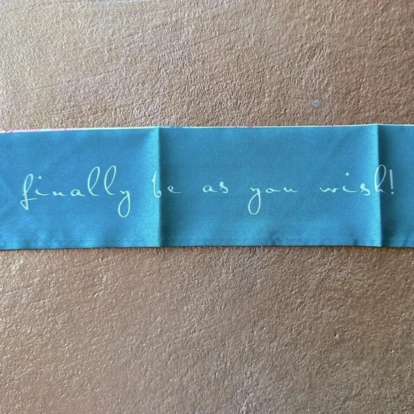 Reversible Pink & Green Cherry Blossom Twilly Narrow Scarf Tie Handbag Hair Bow - Picture 3 of 8